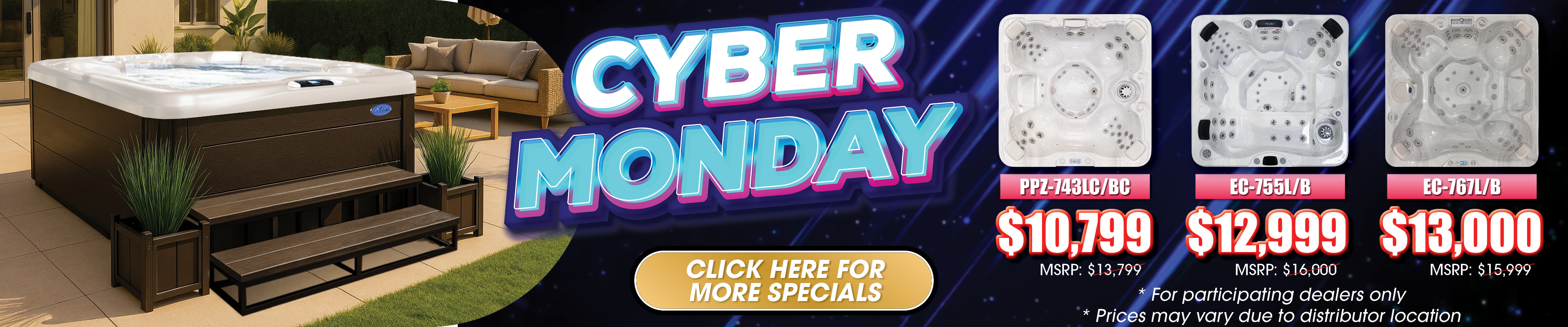 Calspas hot tub being used in a family setting - Warwick