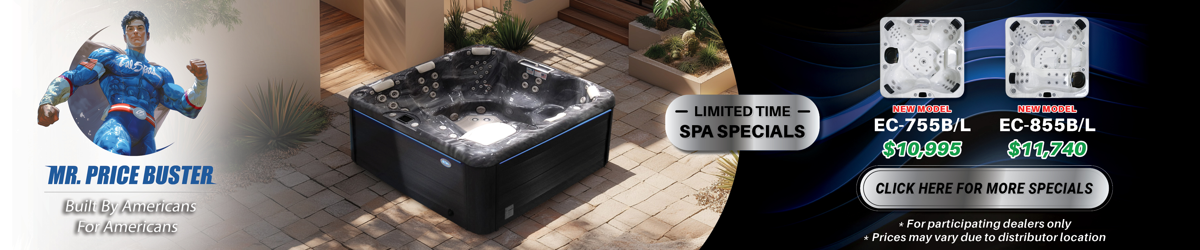 Calspas hot tub being used in a family setting - Warwick